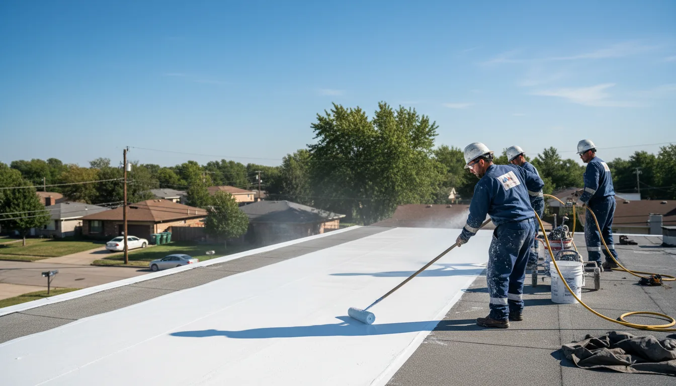 Commercial roof coating in Marietta, OH near me